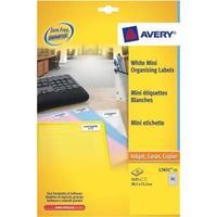 avery l7651 25 381 x 212mm mini laser labels white pack of 1625