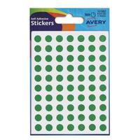 Avery 8mm Self Adhesive Dot Stickers Green 560 Labels-CardsPackage