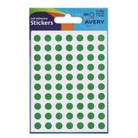 avery 8mm self adhesive dot stickers green 560 labels cardspackage