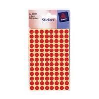 Avery 8mm Self Adhesive Dot Stickers Red 560 Labels-CardsPackage