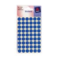avery 13mm self adhesive dot stickers blue 245 labels cardspackage