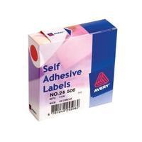 Avery 24-506 Red Coloured Labels in Dispensers Pack 1120 24-506