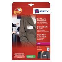 Avery L4787-20 80x50mm Self Adhesive Name Badges 200 Labels L4787-20