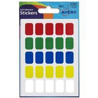 Avery 12x18mm Rectangular Labels Assorted Pack of 225 Labels 32-500