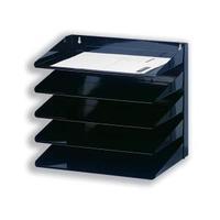 Avery 5-Tier Steel Letter Rack Black 605SBLK