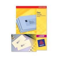 Avery Mini 55 x 12.2mm Laser Labels Clear Pack of 500 Labels L7552-25