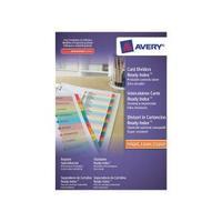 Avery ReadyIndex A4 Dividers with Coloured Contents Sheet Matching