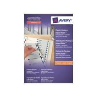 avery indexmaker a4 polypropylene divider 5 part clear 05111081