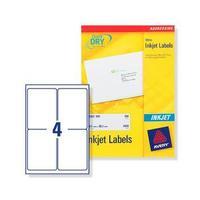 avery j8169 100 white inkjet addressing labels pack 400 j8169 100