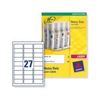 Avery L6011-20 63.5 x 29.6mm Heavy Duty Labels Pack of 540 Labels