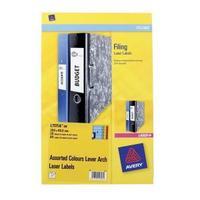 Avery L7171A-20 200 x 60mm Multicolour Lever Arch Filing Laser Labels