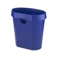 Avery 18L Oval Flat-Backed Waste Bin with Removable Rim Blue DR500BLUE