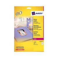 avery l7765 40 white glossy colour laser labels pack of 320 l7765 40