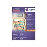 Avery ReadyIndex A4 Dividers Card with Coloured Contents Sheet