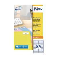 Avery White Mini Laser Labels Pack of 8400 L7656-100