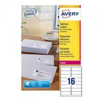 Avery White Laser Adress Labels 99x34mm Pack of 8000 L7162500