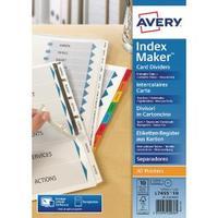 Avery Index Maker A4 10-Part White Unpunched Divider 01816061