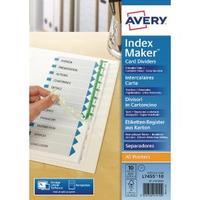 Avery Index Maker A4 10-Part White Punched Divider 01812061