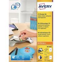 Avery AfterBurner CDDVD Label System Kit AB1800