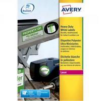 Avery White Heavy Duty Laser Labels Pack of 20 L4775-20