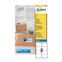 Avery QuickDRY White Inkjet Labels 99.1 x 67.7mm 8 Per Sheet Pack of