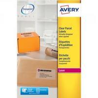 Avery Clear Laser Label A4 1 Per Sheet Pack of 25 L7567-25