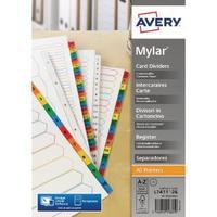 Avery Mylar Alpha A4 Divider Bright White A-Z 26-Part 05231061