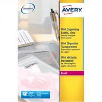 Avery Clear Laser Mini Labels 22x12mm Pack of 1200 L7553-25