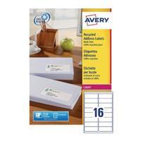 avery recycled laser white address label 991 x 339mm 16 per sheet