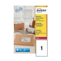 avery recycled laser white parcel label 1996 x 2891mm 1 per sheet