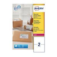 Avery Recycled Laser White Parcel Label 199.6 x 143.5mm 2 Per Sheet