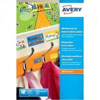 Avery White Removable Labels 99x38mm Pack of 112 E3212