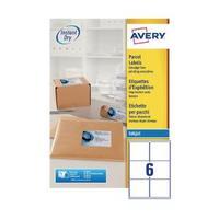 Avery QuickDRY White Inkjet Labels 99.1 x 93.1mm 6 Per Sheet Pack of