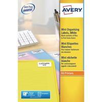 Avery White Mini Laser Labels Pack of 2100 L7656-25