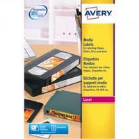 Avery White Laser Print Video Spine Label 145x17mm Pack of 400