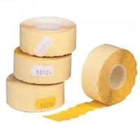 avery price marking label single line yellow roll of 1500 peelable