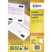 Avery Single Integrated Label 85x54mm Pack of 100 L4832-100