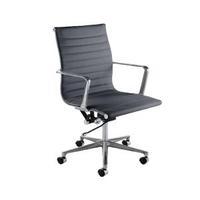 avior campania executive leather look black chair kf73890