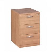 Avior 3 Drawer Mobile Pedestal Ash KF72288