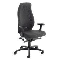 Avior Black Super Deluxe Extra High Back Posture Chair KF72589