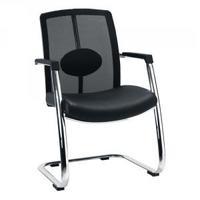 avior black mesh back executive visitor chair kf97084