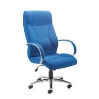 avior high back executive blue chair kf74188