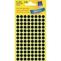 Avery-Zweckform 3009 Labels (hand writable) Ø 8 mm Paper Black 416 pc(s) Permanent Sticky dots