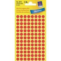 Avery-Zweckform 3010 Labels (hand writable) Ø 8 mm Paper Red 416 pc(s) Permanent Sticky dots