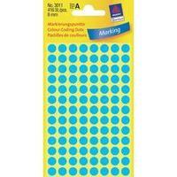 Avery-Zweckform 3011 Labels (hand writable) Ø 8 mm Paper Blue 416 pc(s) Permanent Sticky dots