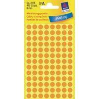 avery zweckform 3178 labels hand writable 8 mm paper fluorescent orang ...