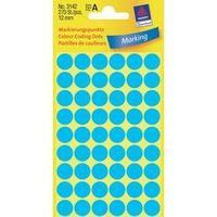 Avery-Zweckform 3142 Labels (hand writable) Ø 12 mm Paper Blue 270 pc(s) Permanent Sticky dots