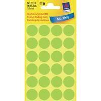 avery zweckform 3174 labels hand writable 18 mm paper fluorescent gree ...