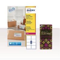 Avery Laser Label Address 99.1 x 67.7 with FOC Chocolate