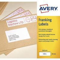 avery 194x39mm white franking label fl06